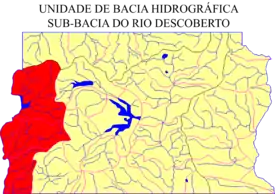 Divisão das 5 Sub-bacias hidrográficas do Comitê da Bacia Hidrográfica do Rio Paranoá.