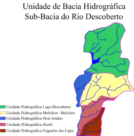 Sub-bacias da Bacia Hidrográfica do Rio Descoberto