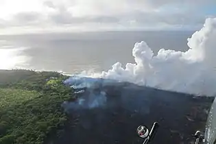 Entrada no oceano e incêndios florestais