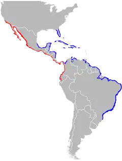 Mapa de distribuição