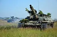 Tanques de guerra T-64BM das Forças Terrestres Ucranianas