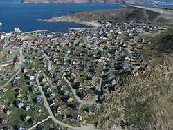 Vista aérea de Upernavik