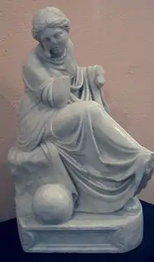 Urânia Mármore séc. II a I a.C., oriunda de Málaga.  M.A.N. (Madrid)