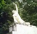 Uma estátua do velódromo.