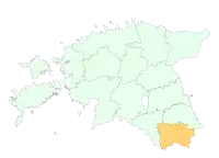 Localização de Região de VõruVõrumaa