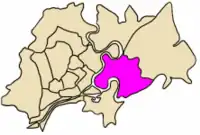 Localização do Distrito 1 na Cidade de Ho Chi Minh