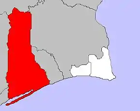 Localização no município de Vila Real de Santo António