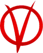 O símbolo de V for Vendetta (1982).