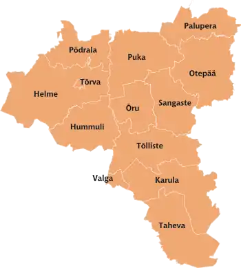 Divisão administrativa do condado de Viljandi