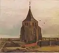 Torre da Antiga Igreja de Nuenen, maio de 1884, óleo sobre tela em painel, Fundação E.G. Coleção Bührle, Zurique (F88, JH490)