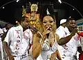 Vania Cordeiro no desfile da Escola de Samba Unidos de São Lucas em 2011