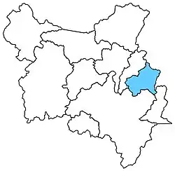 Localização do distrito de Vargem Grande de Soturno em Cachoeiro de Itapemirim