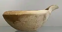 Vaso feito de terracota. De Teló, antiga cidade de Guirsu, atualmente no Museu do Louvre.