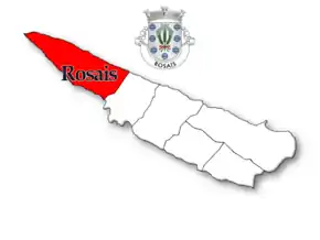 Localização no município de Velas