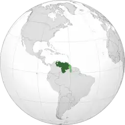 Localização de Venezuela