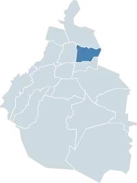 Localização de Venustiano Carranza na Cidade do México