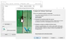 Interface do VeraCrypt