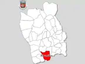 Localização no município de Viana do Castelo