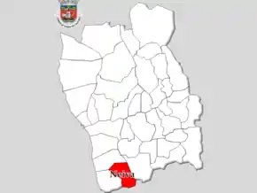 Localização no município de Viana do Castelo