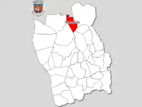 Localização no município de Viana do Castelo