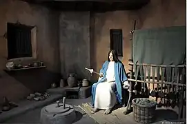 1ª Cena: A anunciação do anjo Gabriel à Virgem Maria