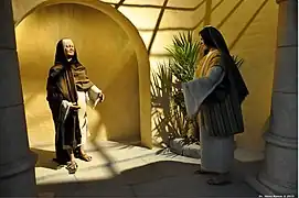 2ª Cena: A visitação da Virgem Maria a sua prima Isabel