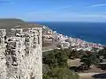 Vista da vila no Castelo de Sesimbra