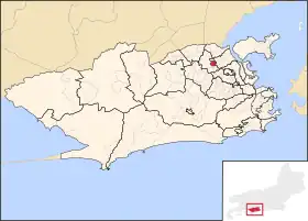 Localização da Vila da Penha.