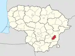 Localização de Vilnius