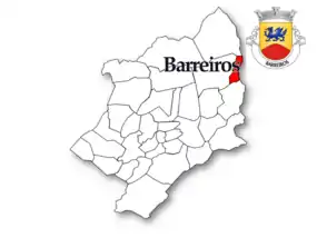 Localização no concelho de Viseu