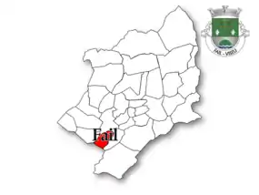 Localização no concelho de Viseu