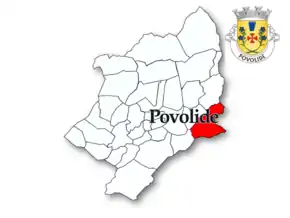 Localização no município de Viseu