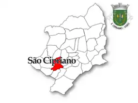 Localização no Concelho de Viseu