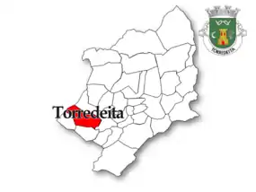 Localização no concelho de Viseu