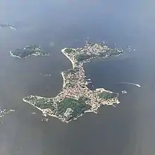 Vista aérea da Ilha de Paquetá (2021)