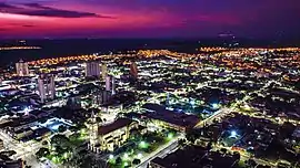 Vista aérea da cidade