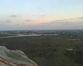 A cidade vista do alto da Serra do Torreão
