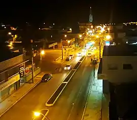 &nbsp;Vista noturna do centro da cidade de São Mateus do Sul.