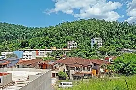 Vista parcial do bairro Funcionários a partir da Igreja Matriz de São José, no Timirim.