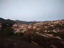 Vista a partir do alto do bairro Àgua Férrea