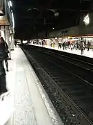 Vias do RER C, com vista para Musée d'Orsay.