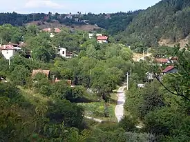 Vue générale du village de Vrapča (partie bulgare