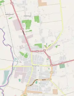 Localização de Węgrów na Polónia