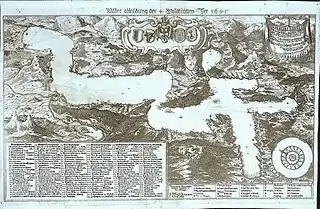 Mapa dos Waldstätten, 1645