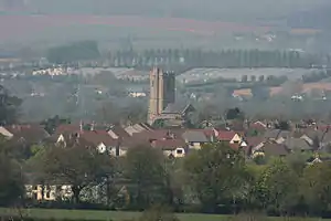 Glastonbury vista a partir do Chelmsine.