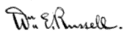 Assinatura de William E. Russell