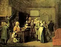 William Hogarth, Mulher jurando um filho a um cidadão sério, c.1729