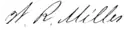 Assinatura de William Read Miller