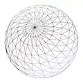A wireframe sphere with roughtly 1600 sample points.