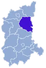Localização do Condado de Międzyrzecz na Lubúsquia.